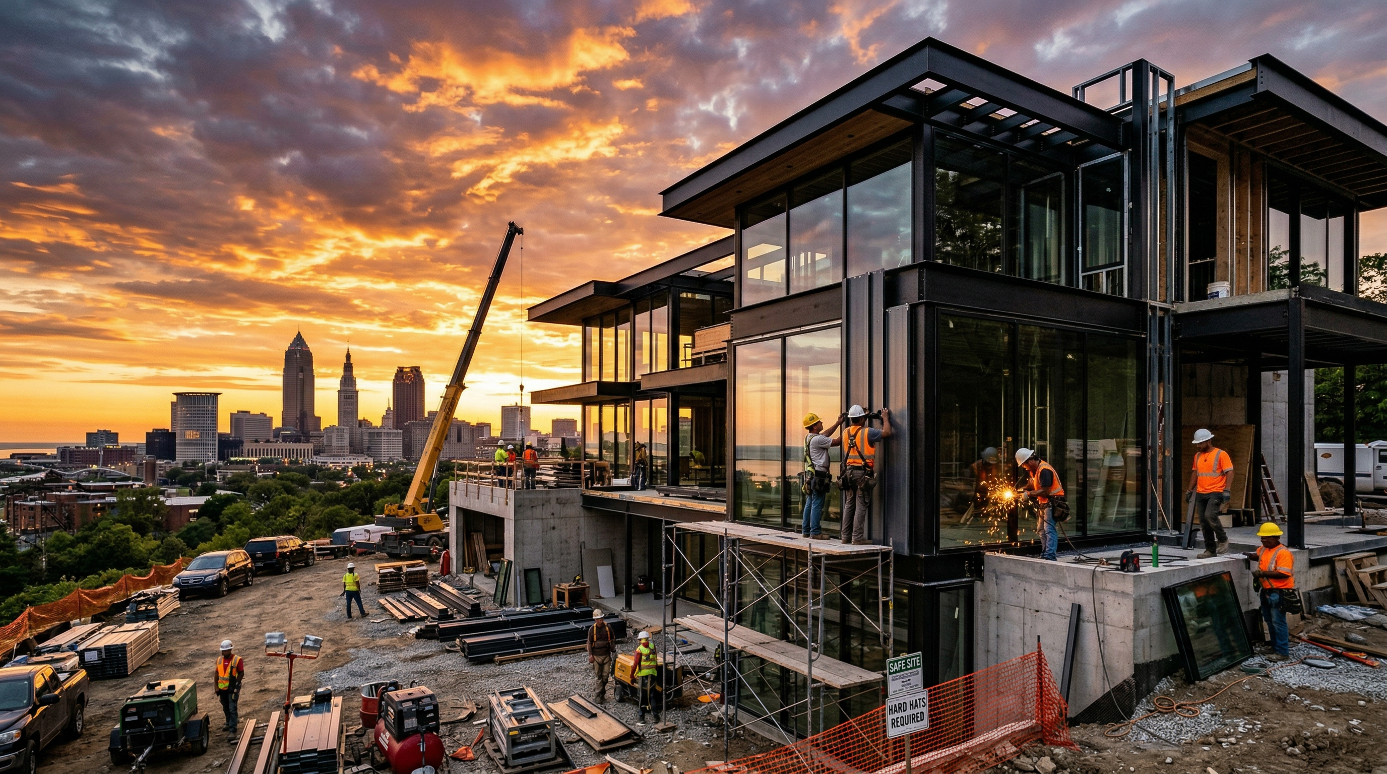 Commercial grade luxury home construction Cleveland Ohio